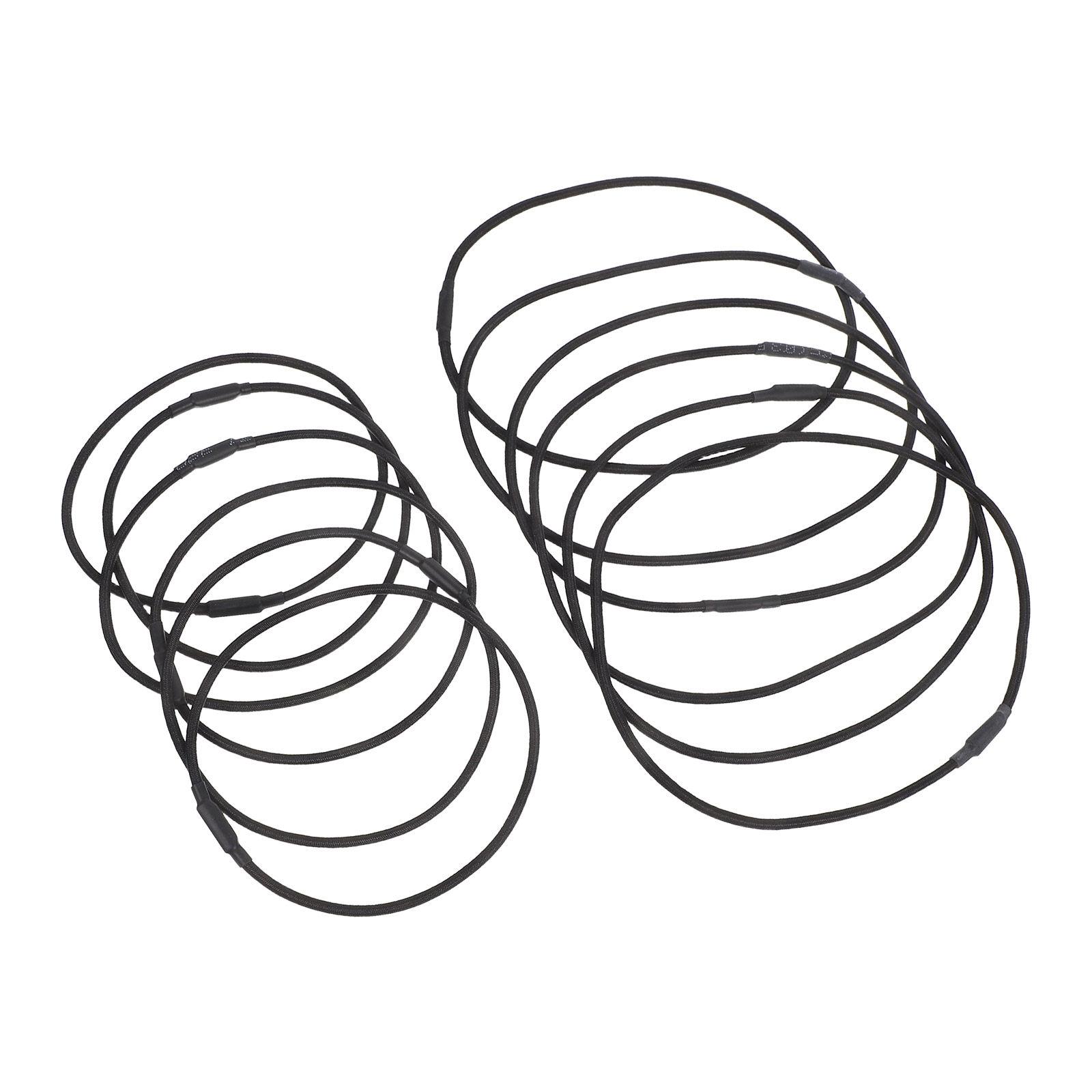 Silicone Band Replacement - Набор из 12 черных резиновых кольцевых
