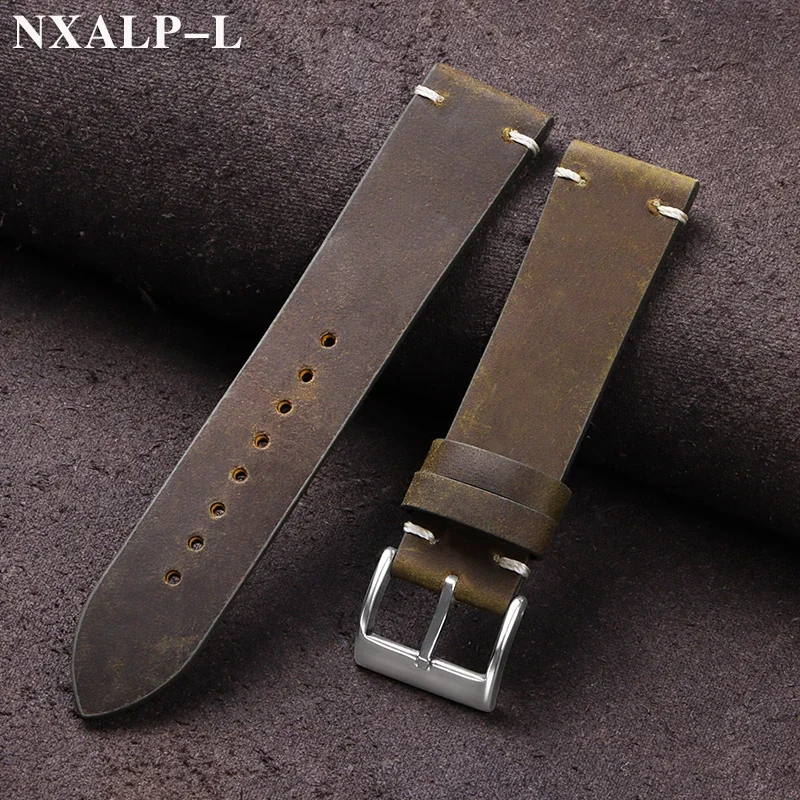 Nylon Nato Strap - Винтажный кожаный ремешок для часов из