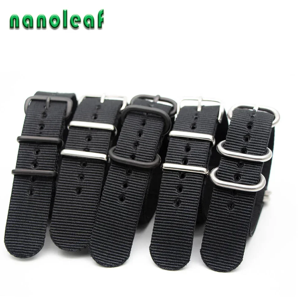 Nylon Nato Strap - Черный нейлоновый ремешок для часов для