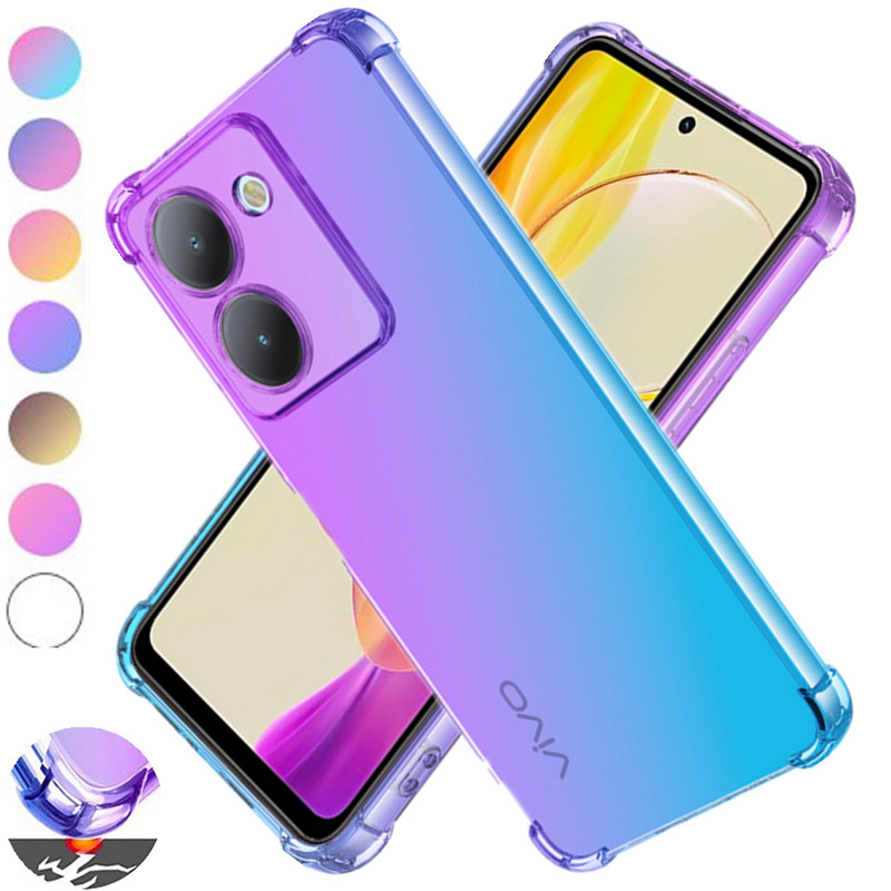 Vivo Y28 - Противоударный чехол из ТПУ с градиентом