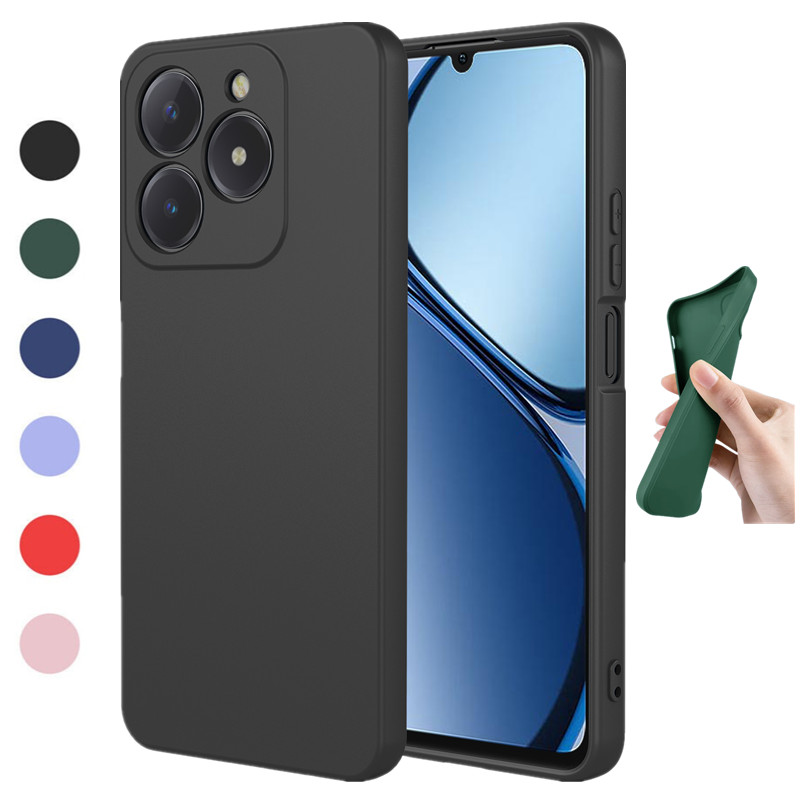 Гибкий жидкий силиконовый чехо – обзор и цена Realme C67