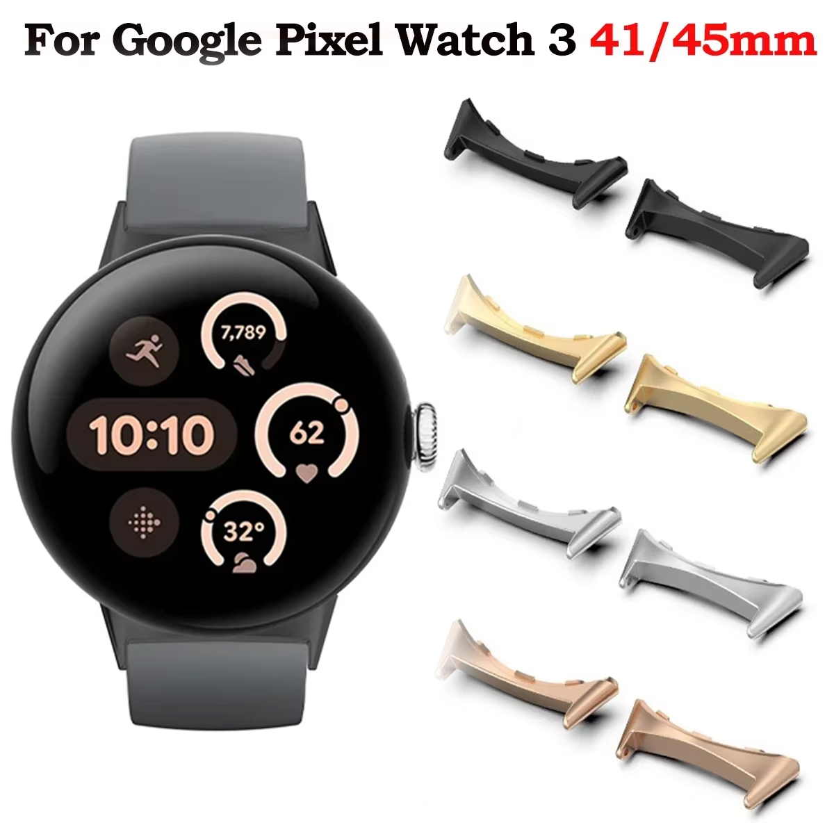2 шт., адаптер для ремешка для – обзор и цена Smartwatch Straps & Accessories