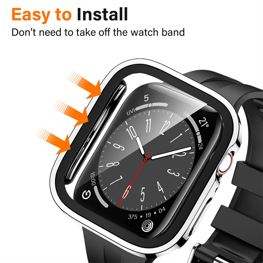 Стекло + чехол для Apple Watch – обзор и цена Smartwatch Watch Accessories For Women