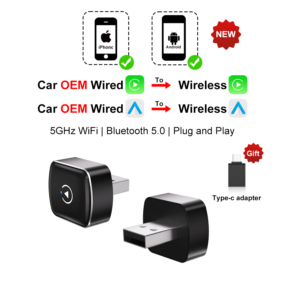 Беспроводной адаптер CarPlay 2 – обзор и цена Smartwatch Universal