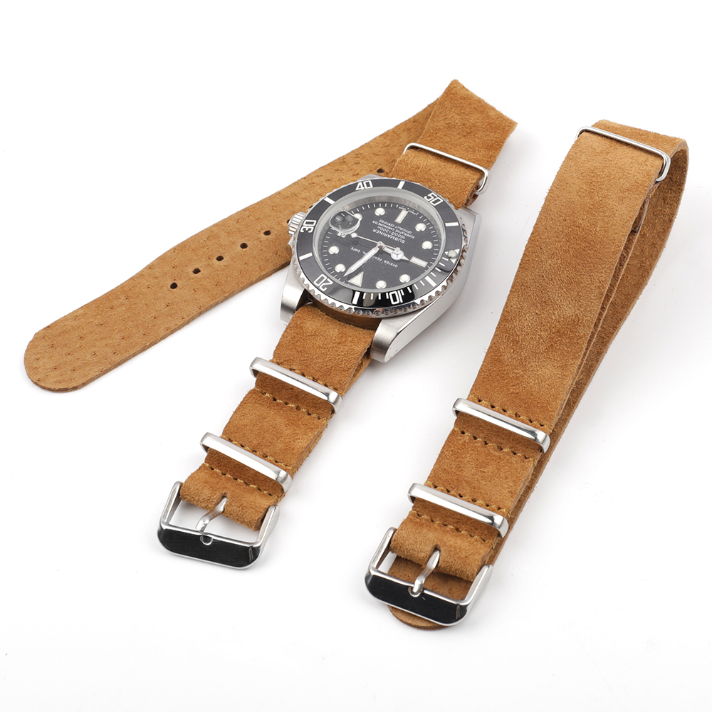 Мягкий ретро замшевый ремешок  – обзор и цена Nylon Nato Strap
