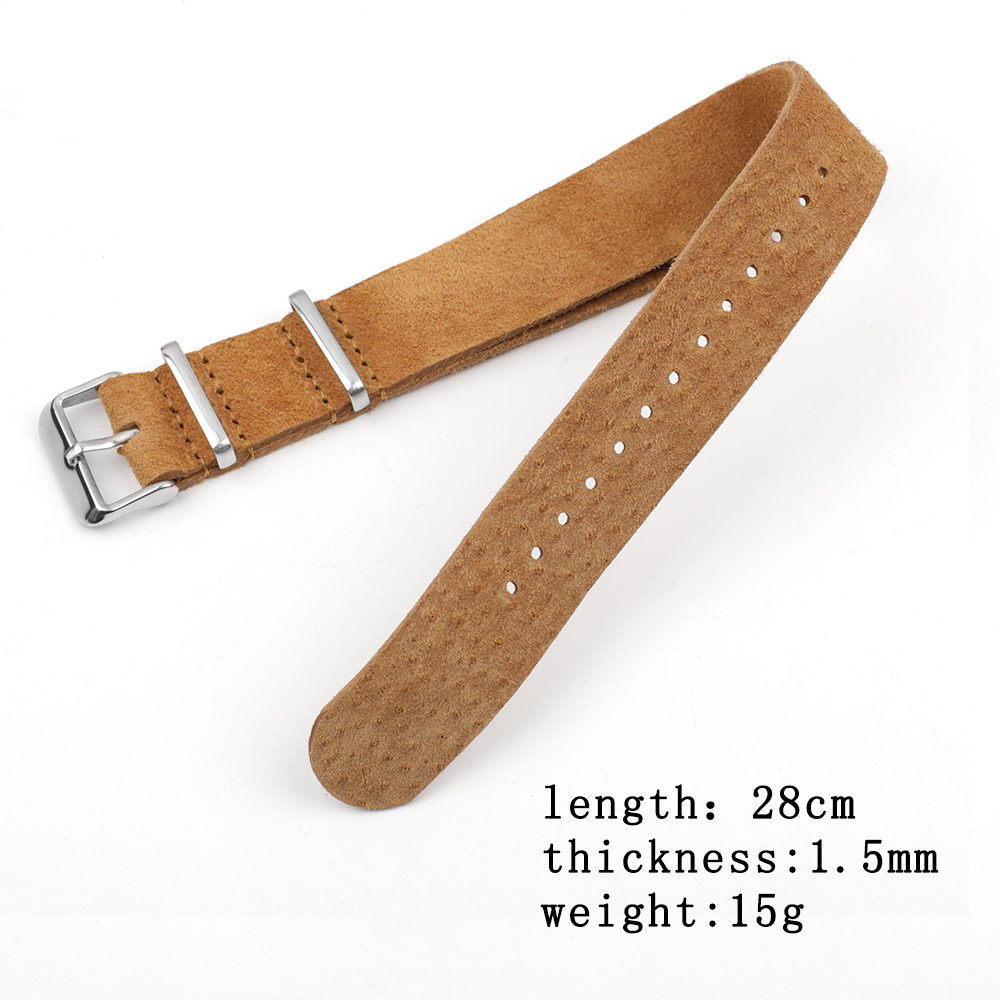 Мягкий ретро замшевый ремешок  – обзор и цена Nylon Nato Strap