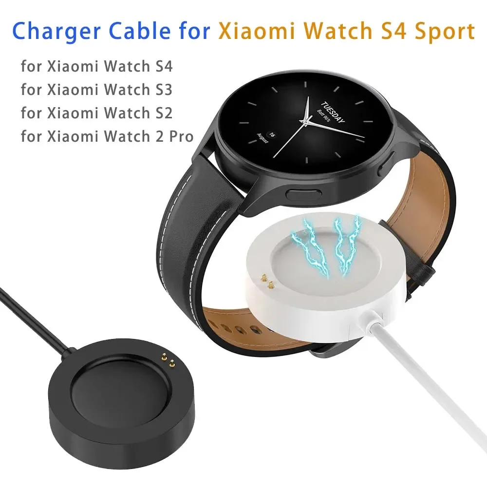 Белый кабель для зарядки умных – обзор и цена Xiaomi Smartwatch S3 Accessories