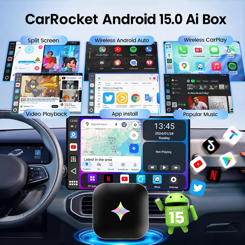 2026 Android 15 CarPlay Ai Box – обзор и цена Smartwatch Universal